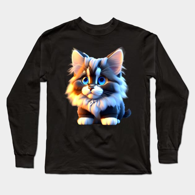 Adorable, Cool, Cute Cats and Kittens 44 Long Sleeve T-Shirt by The Black Panther